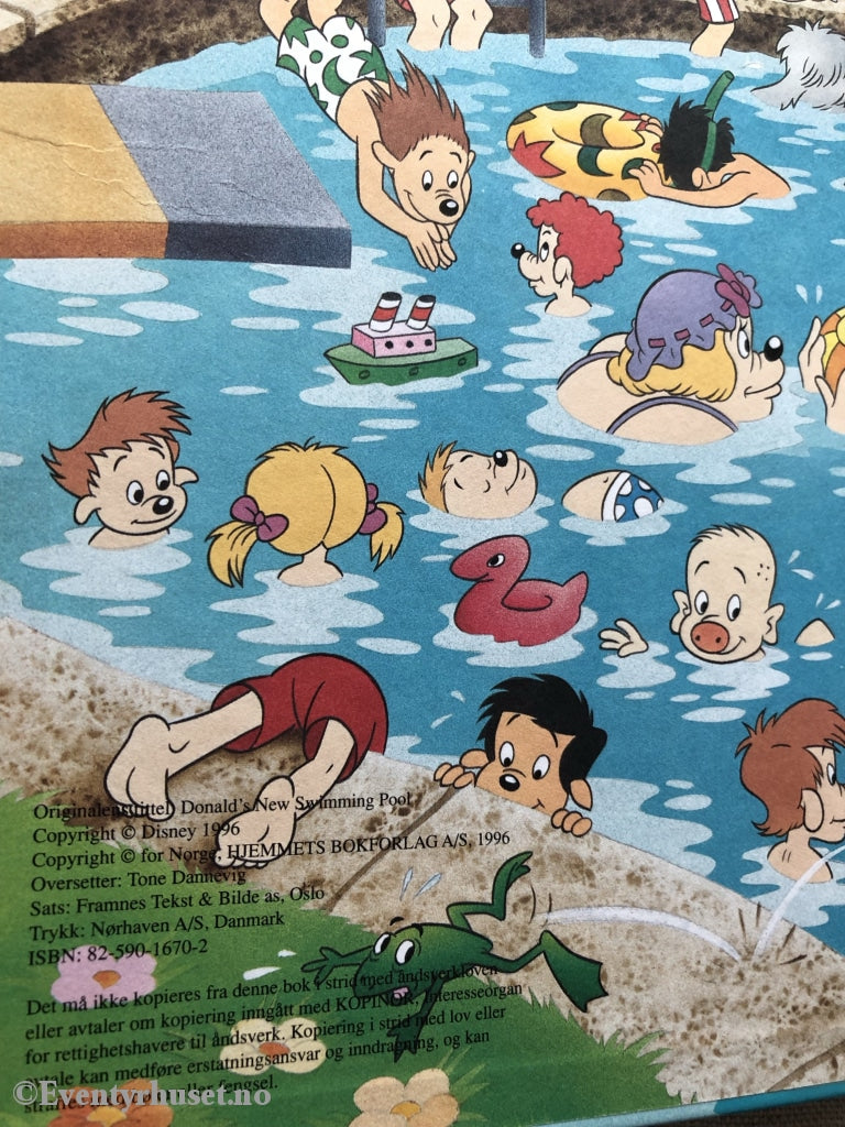 Donald Ducks Bokklubb. 1996. Donalds Nye Svømmebasseng. Bokklubb