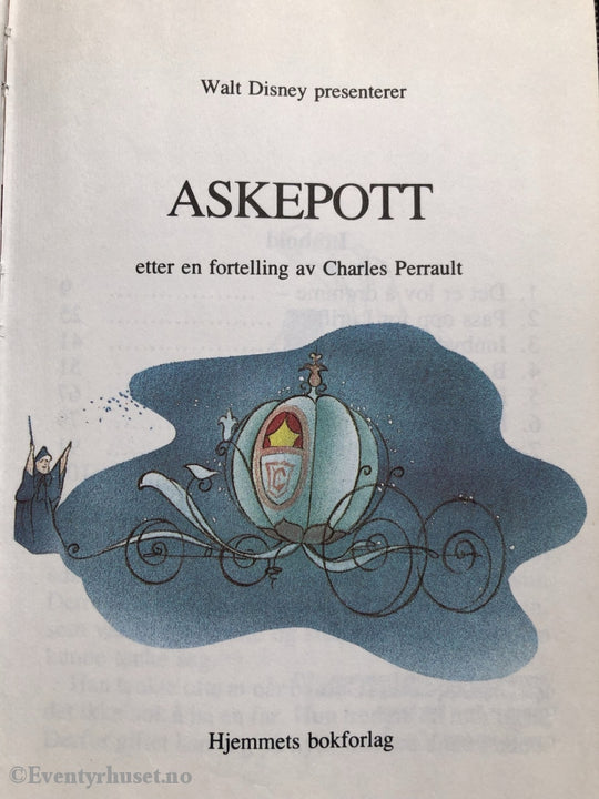 Donald Ducks Bokklubb 7+. 1984. Askepott. Fortelling