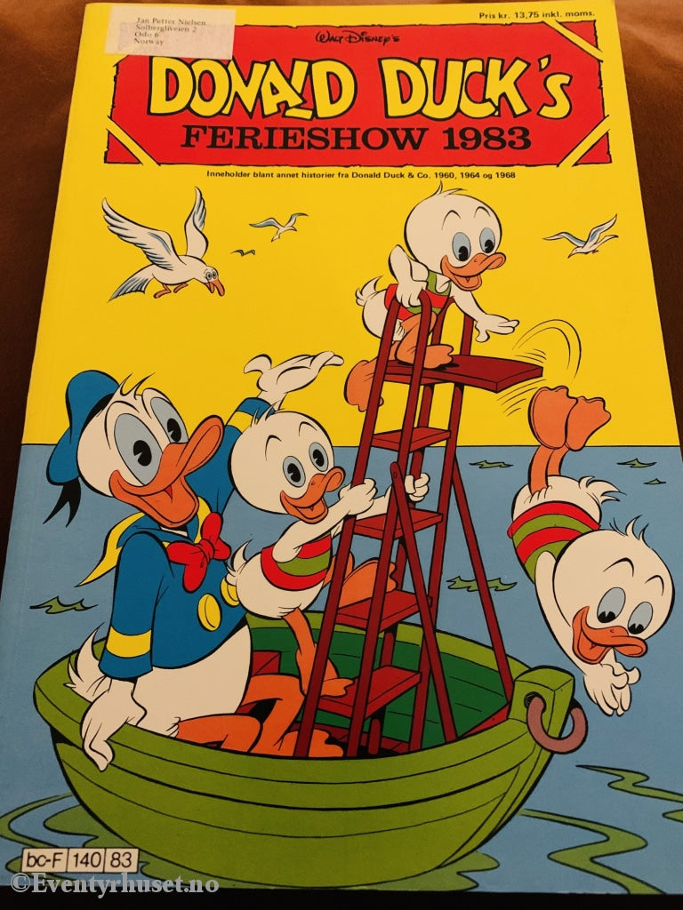 Donald Duck´s Feriehow. 1983. Tegneserieblad