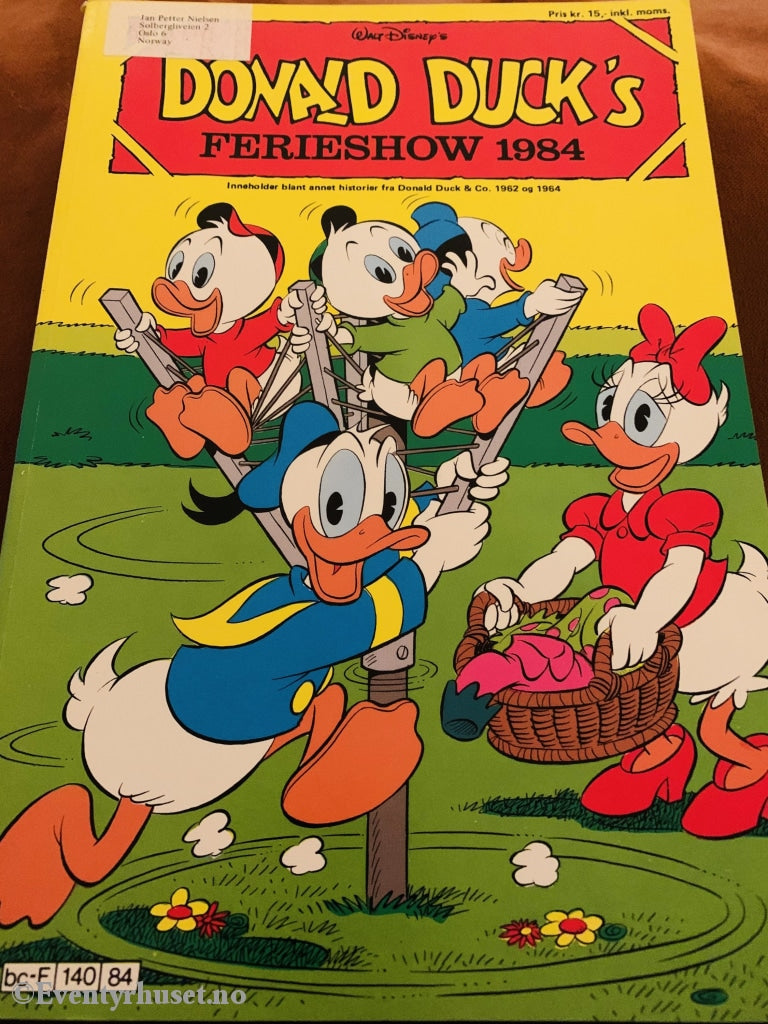 Donald Duck´s Feriehow. 1984. Tegneserieblad