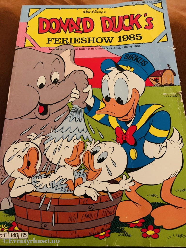 Donald Duck´s Feriehow. 1985. Tegneserieblad