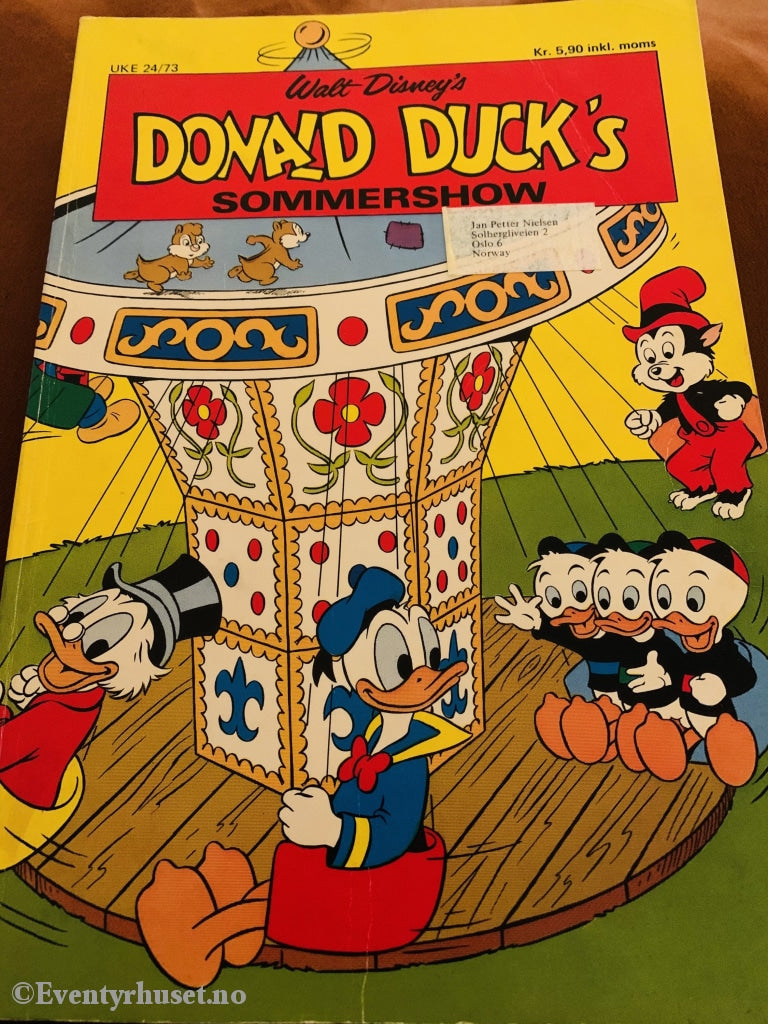 Donald Duck´s Sommershow. 1973. Tegneserieblad