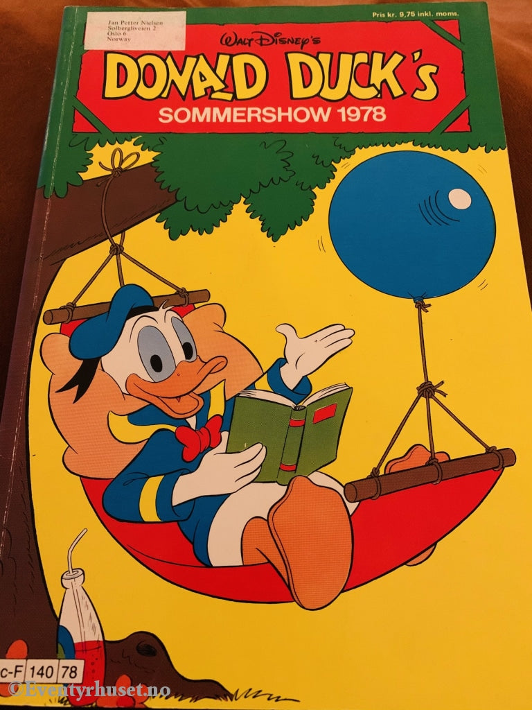 Donald Duck´s Sommershow. 1978. Tegneserieblad