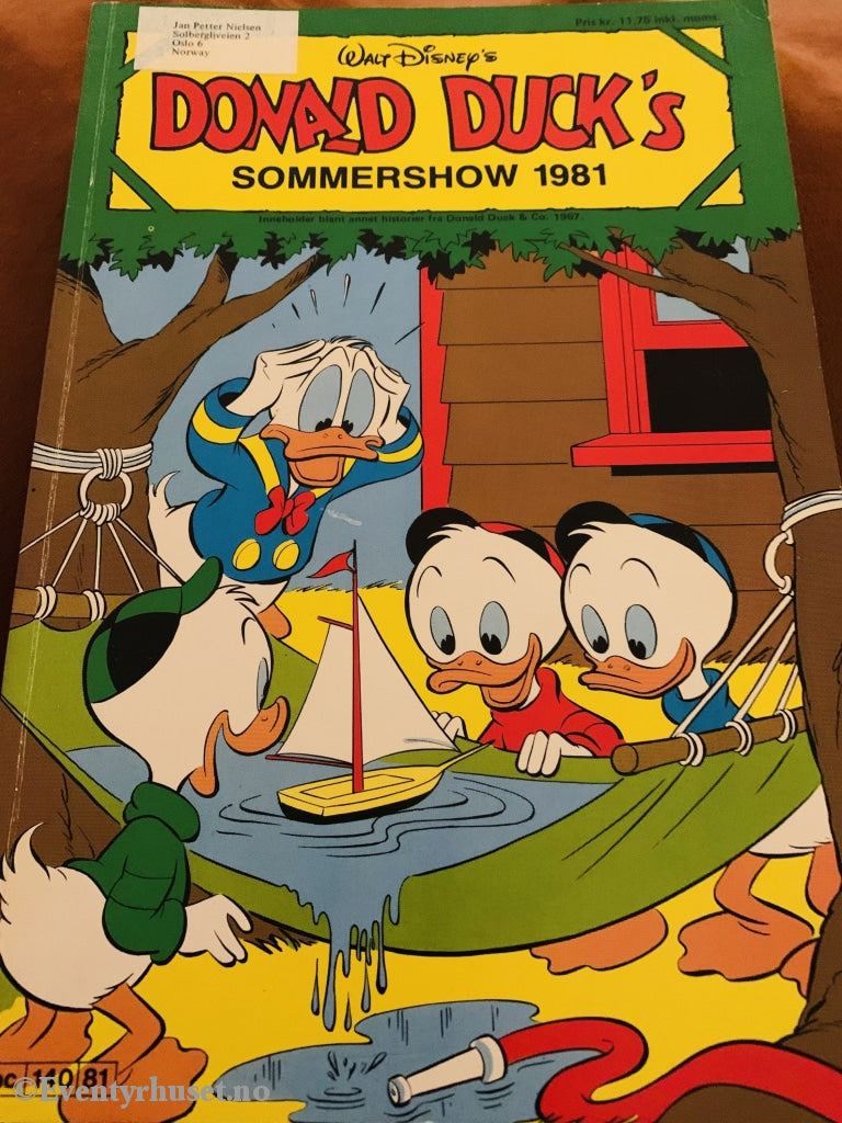 Donald Duck´s Sommershow. 1981 Tegneserieblad