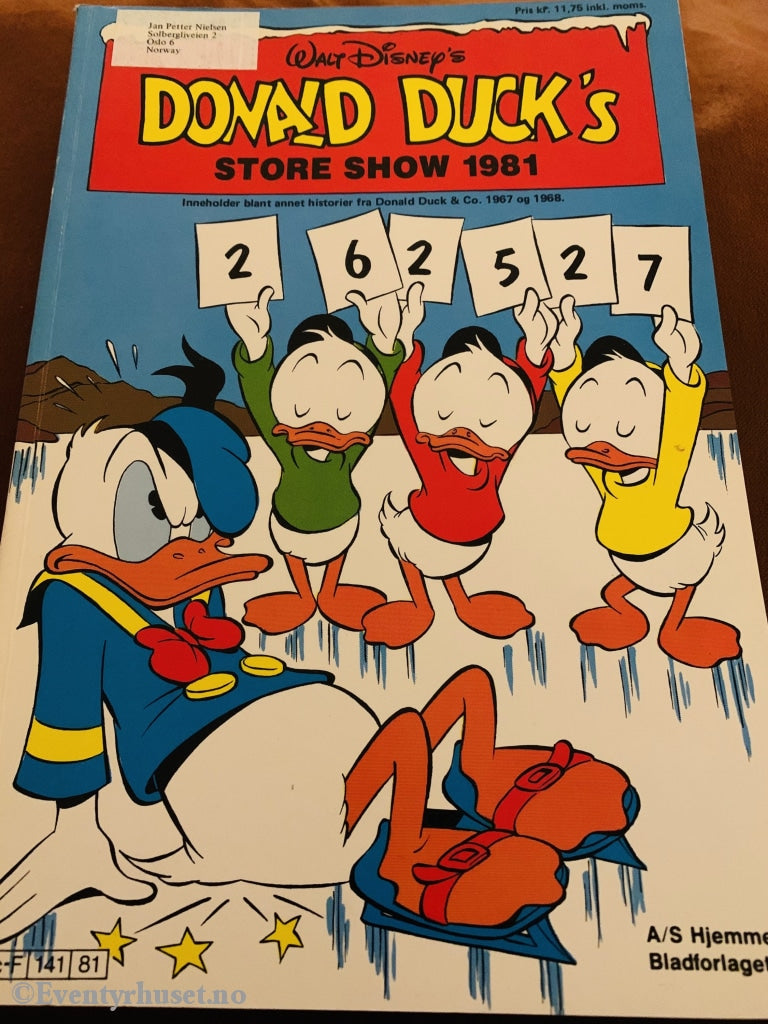 Donald Duck´s Store Show. 1981. Tegneserieblad