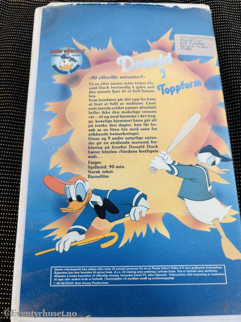 Donald i toppform (1980-tallet). VHS Big Box