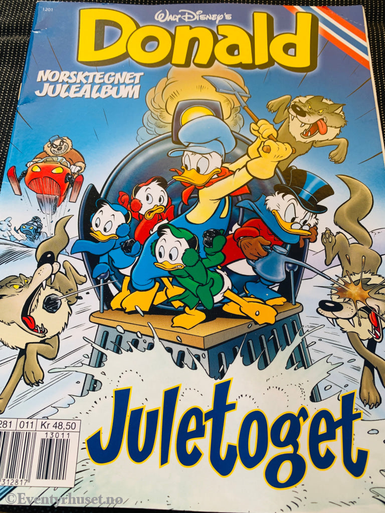 Donald Norsktegnet Julealbum Juletoget Julen 2011. Tegneseriealbum.
