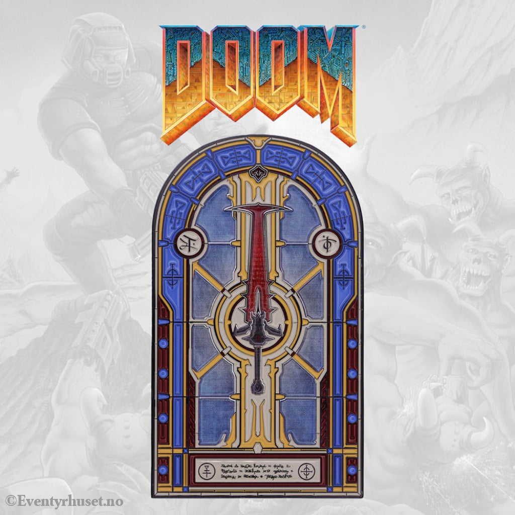 Doom Ingot Crucible Sword Stained Glass Limited Edition Collectibles