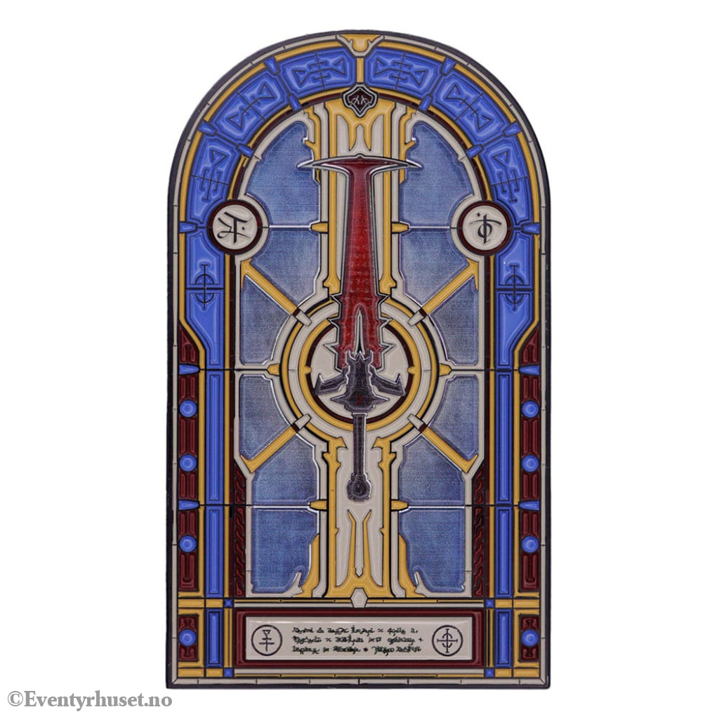 Doom Ingot Crucible Sword Stained Glass Limited Edition Collectibles