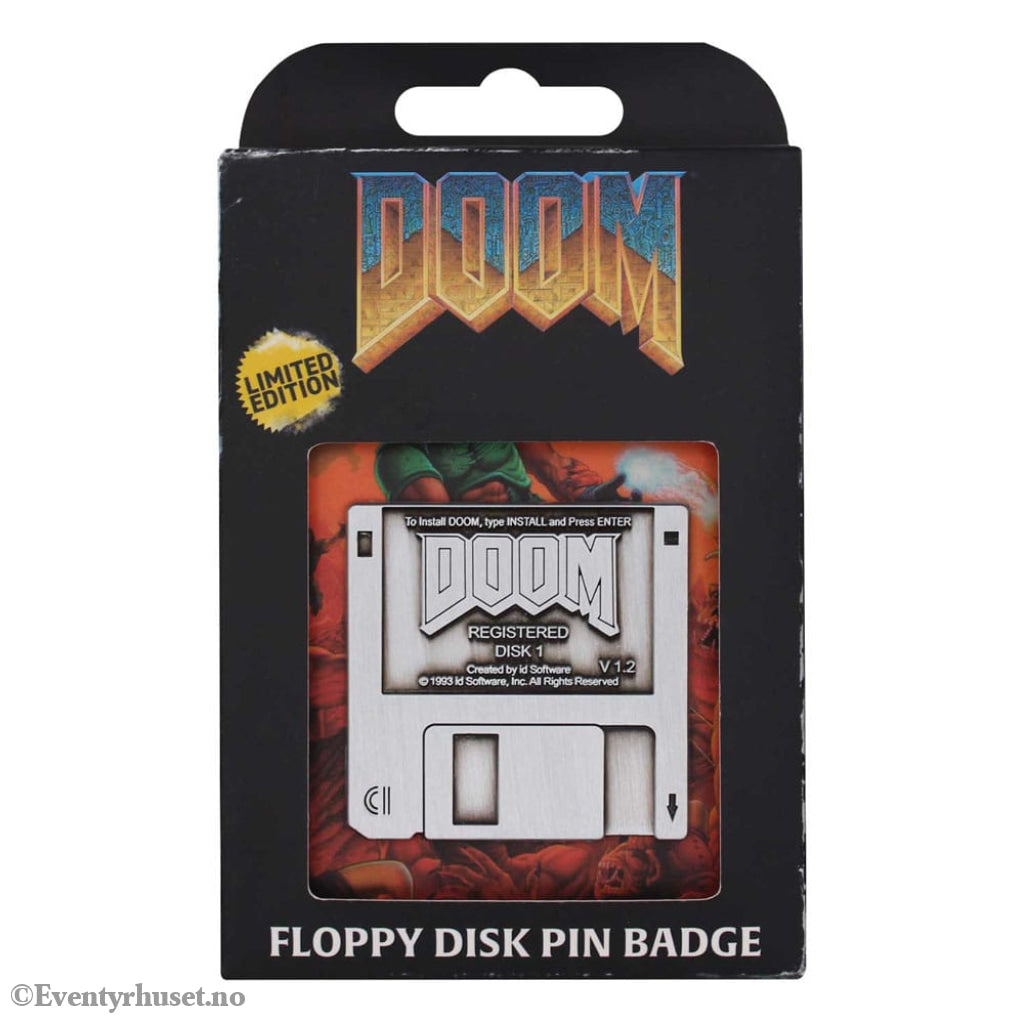 Doom Pin Badge Floppy Disk Limited Edition Fashion & Accessories