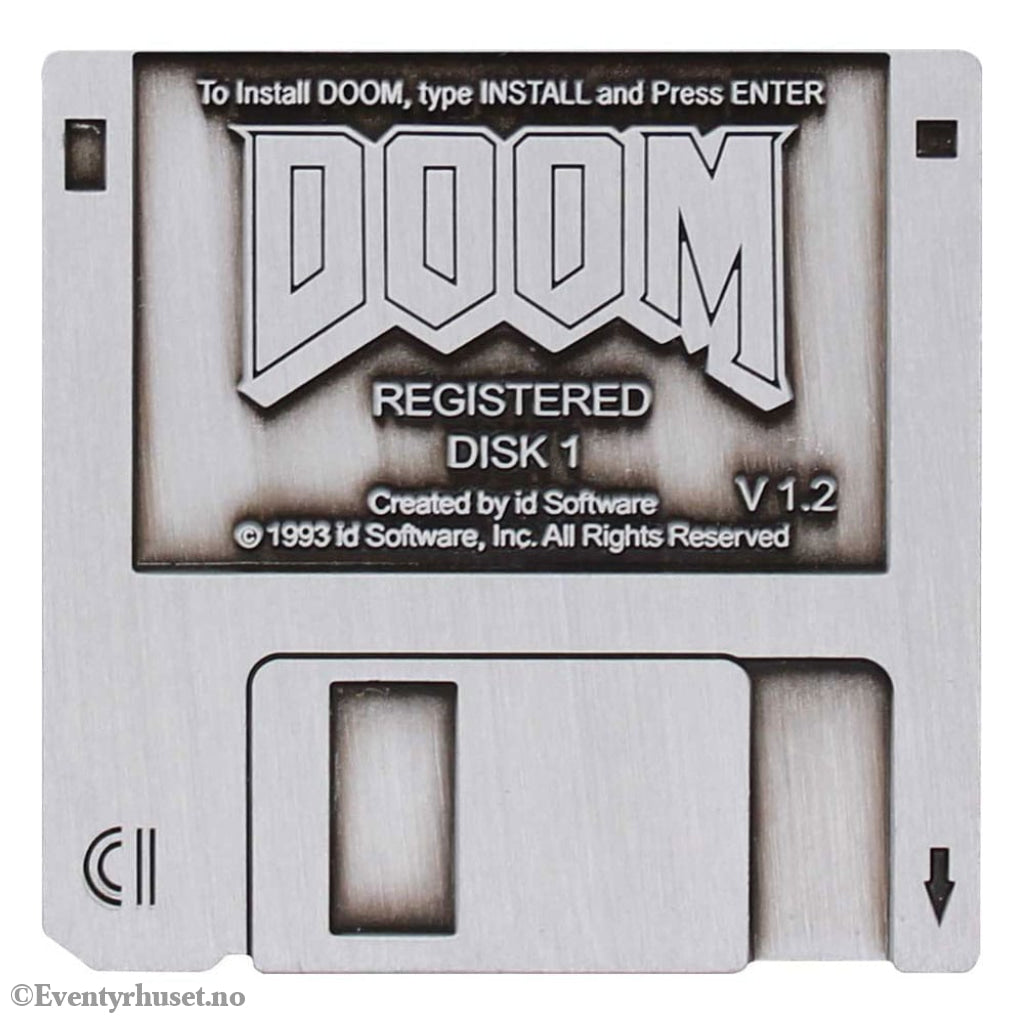 Doom Pin Badge Floppy Disk Limited Edition Fashion & Accessories