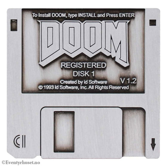 Doom Pin Badge Floppy Disk Limited Edition Fashion & Accessories
