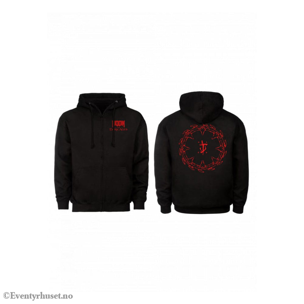 Doom The Dark Ages Hooded Sweater Analog Shield Size L Fashion & Accessories