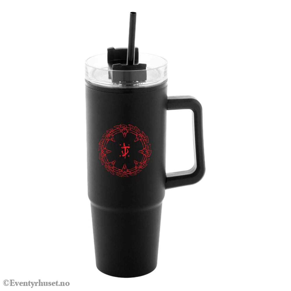 Doom The Dark Ages Insulated Mug with Straw Shield 1180 ml Home & Gifts