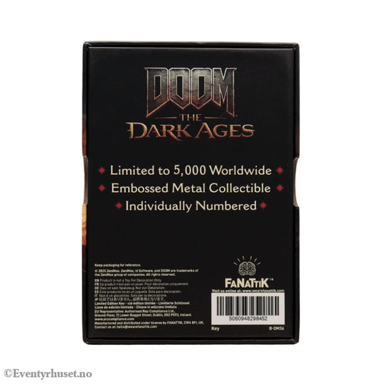 Doom: The Dark Ages Replica Secret Key Limited Edition Collectibles