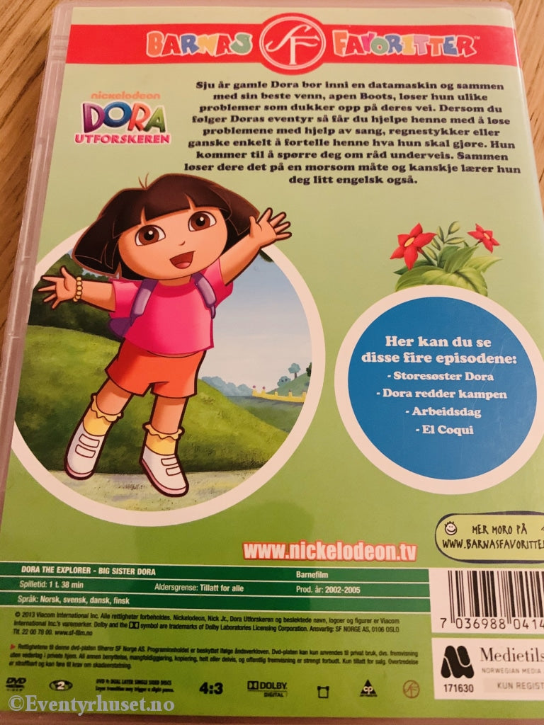 Dora Utforskeren - Storesøster Dora. 2002-2005. Dvd. Dvd
