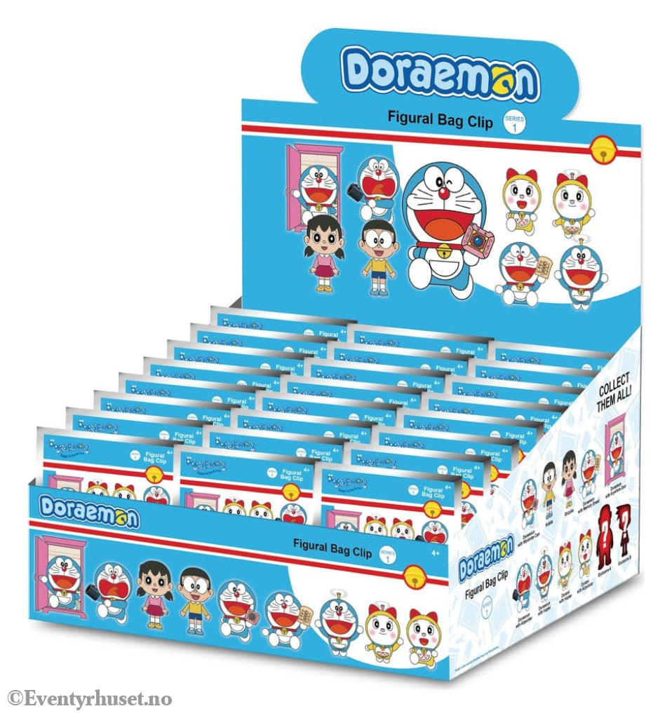 Doraemon 3D Foam Bag Clips Serie 1 Display (24) Fashion & Accessories