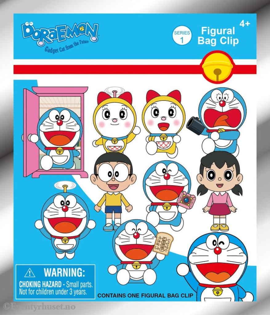 Doraemon 3D Foam Bag Clips Serie 1 Display (24) Fashion & Accessories