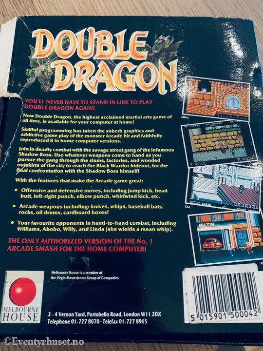 Double Dragon (1988). Commodore 64 (C64) spill solgt i Norge! Commodore 64/140