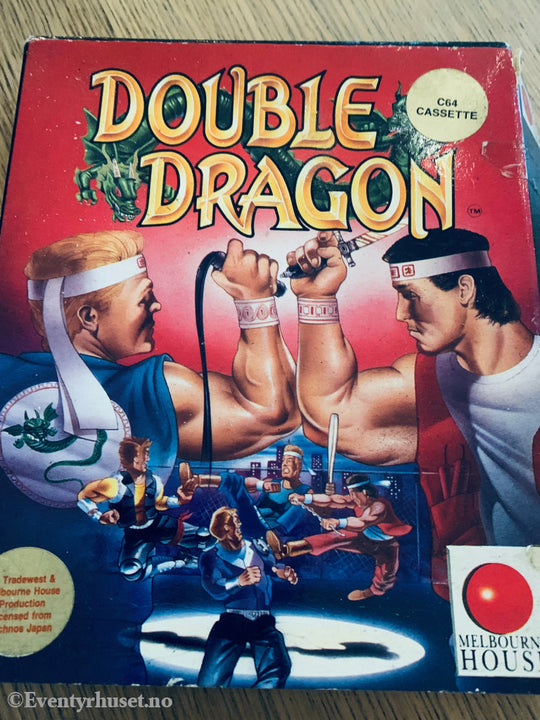 Double Dragon (1988). Commodore 64 (C64) spill solgt i Norge! Commodore 64/140