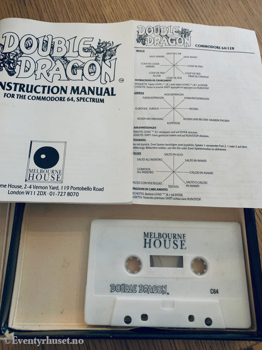 Double Dragon (1988). Commodore 64 (C64) spill solgt i Norge! Commodore 64/140