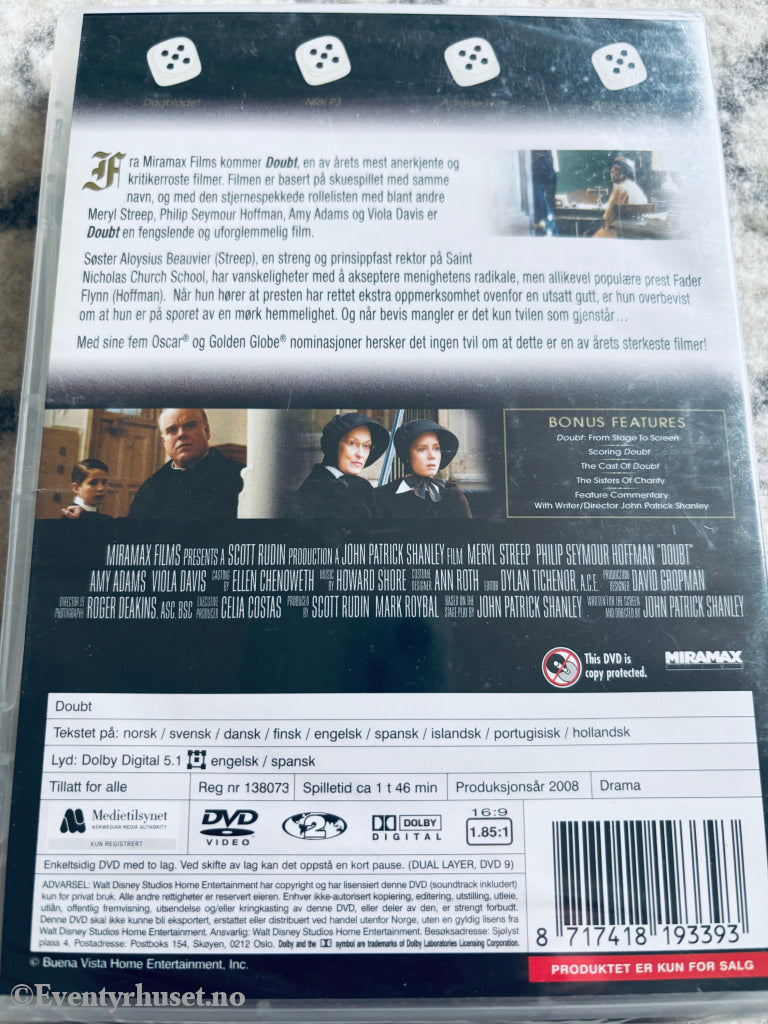 Doubt. DVD. Ny i plast!