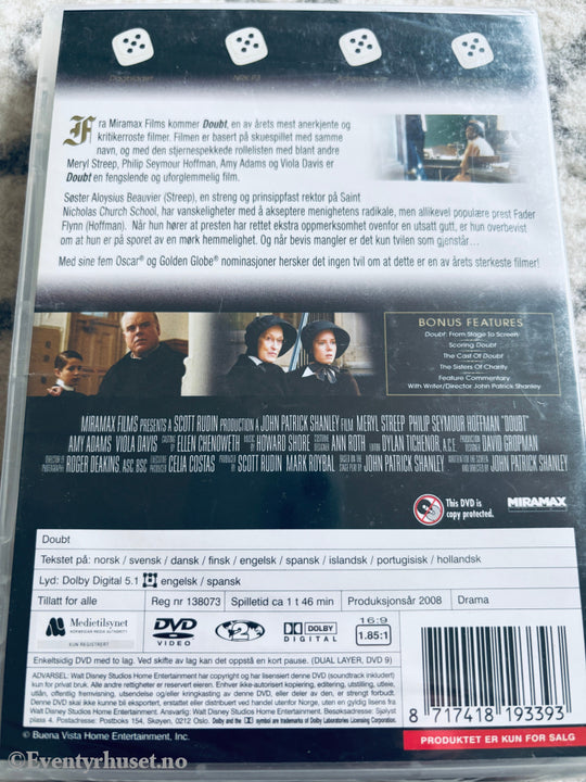 Doubt. DVD. Ny i plast!
