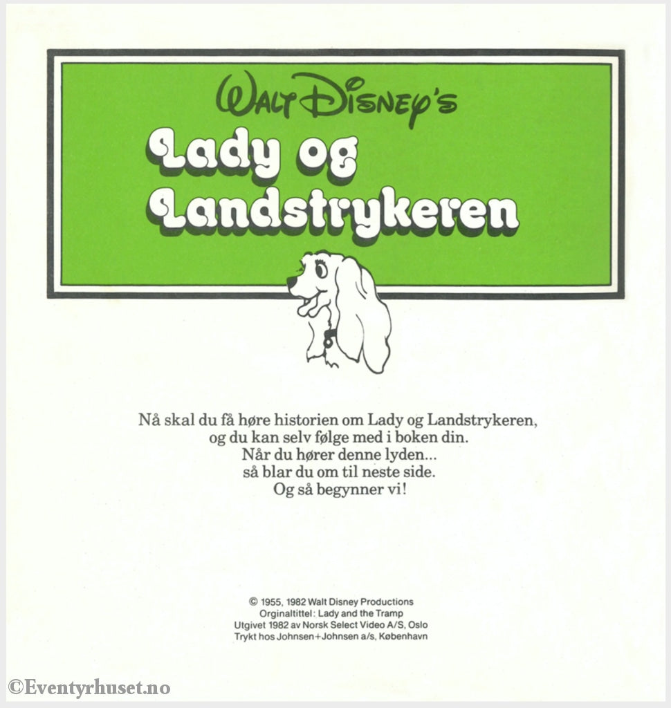 Download: 05 Disney Eventyrbånd - Lady Og Landstrykeren. Digital Lydfil Bok I Pdf-Format. Norwegian