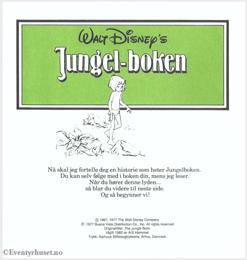 Download: 07 Disney Eventyrbånd - Jungelboken. Digital Lydfil Og Bok I Pdf-Format. Norwegian