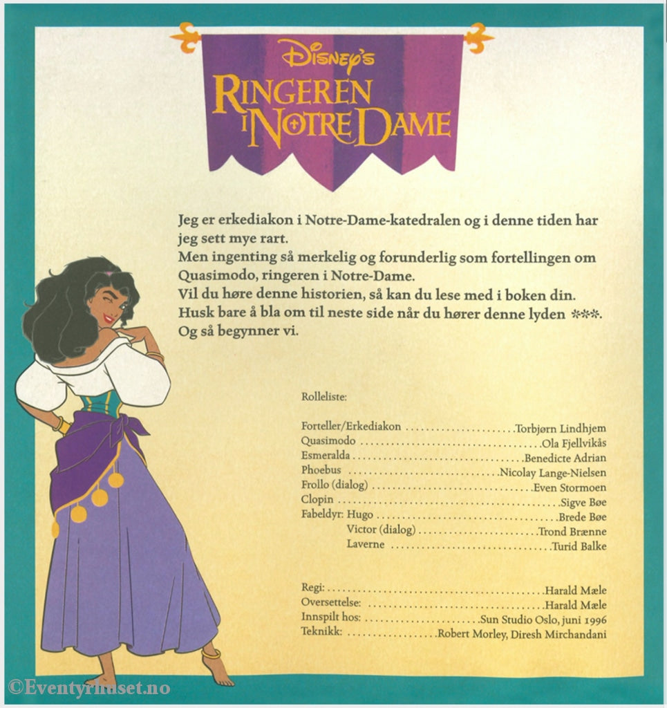 Download: 101 Disney Eventyrbånd - Ringeren I Notre Dame. Digital Lydfil Og Bok Pdf-Format.