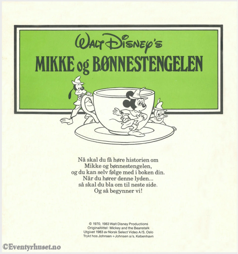 Download: 11 Disney Eventyrbånd - Mikke Og Bønnestengelen. Digital Lydfil Bok I Pdf-Format.