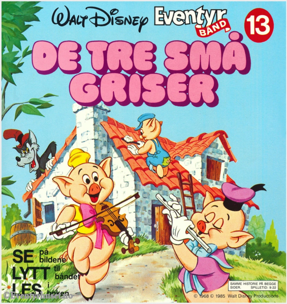 Download: 13 Disney Eventyrbånd - De Tre Små Griser. Digital Lydfil Og Bok I Pdf-Format. Norwegian