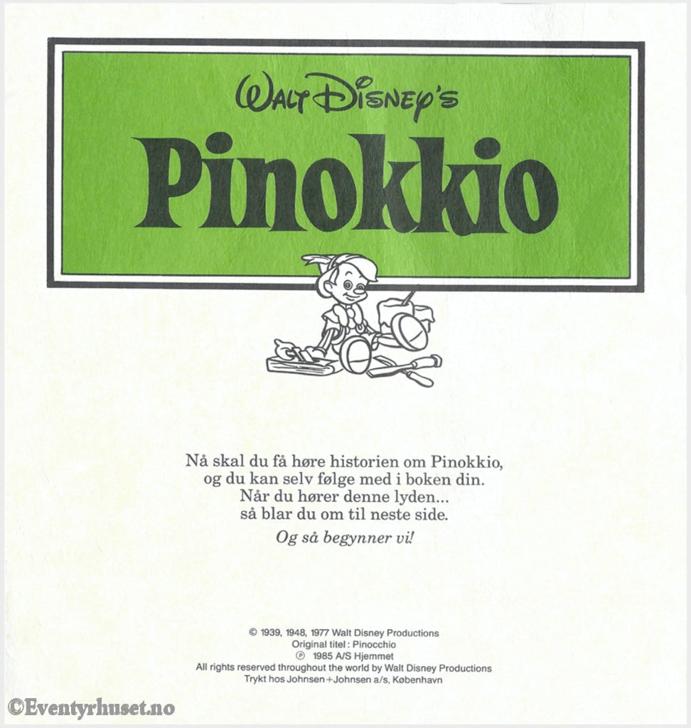 Download: 14 Disney Eventyrbånd - Pinokkio. Digital Lydfil Og Bok I Pdf-Format. Norwegian Dubbing.