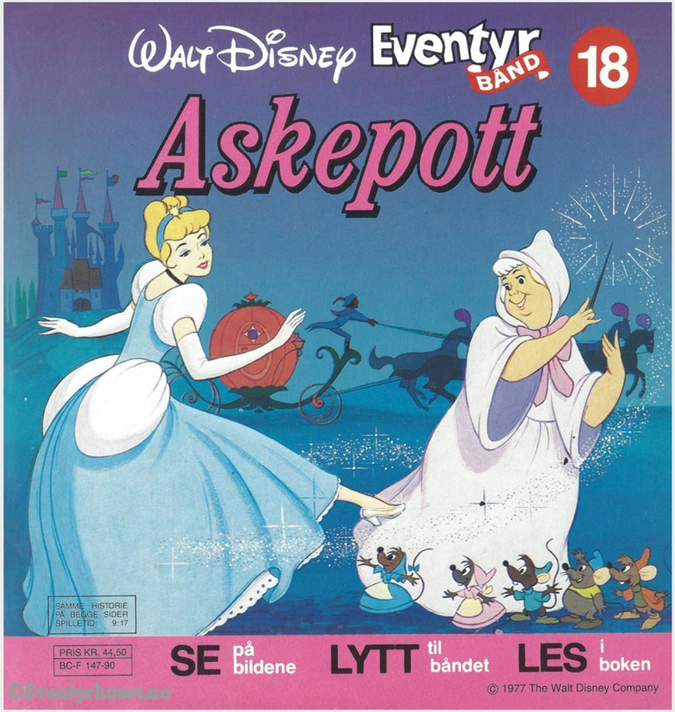 Download: 18 Disney Eventyrbånd - Askepott. Digital Lydfil Og Bok I Pdf-Format. Norwegian Dubbing.