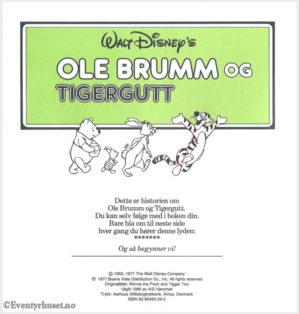 Download: 19 Disney Eventyrbånd - Ole Brumm Og Tigergutt. Digital Lydfil Bok I Pdf-Format. Norwegian