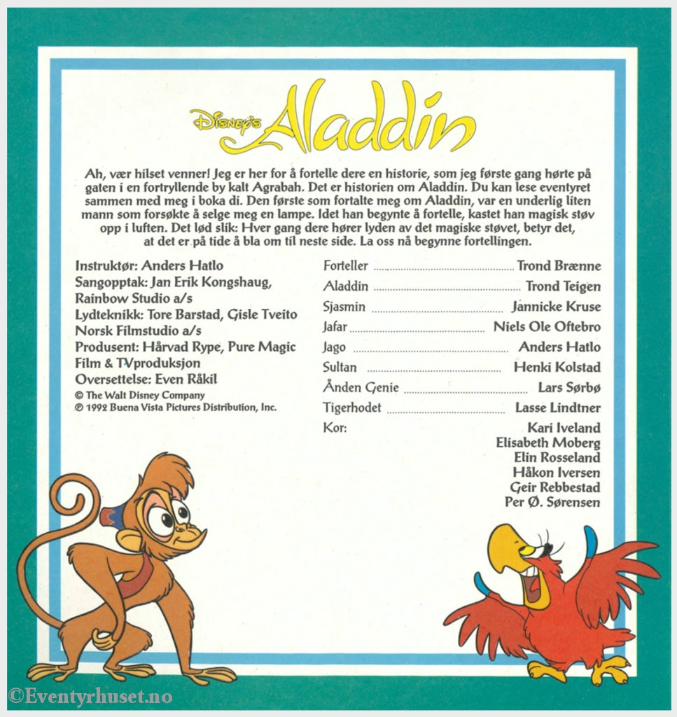 Download: 75 Disney Eventyrbånd - Aladdin. Digital Lydfil Og Bok I Pdf-Format.