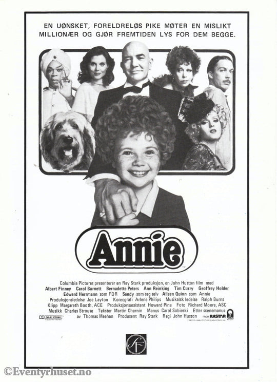 Download: Annie. Unik Brosjyre På 4 Sider Med Norsk Tekst (Vaskeseddel). Digital Fil I Pdf-Format.