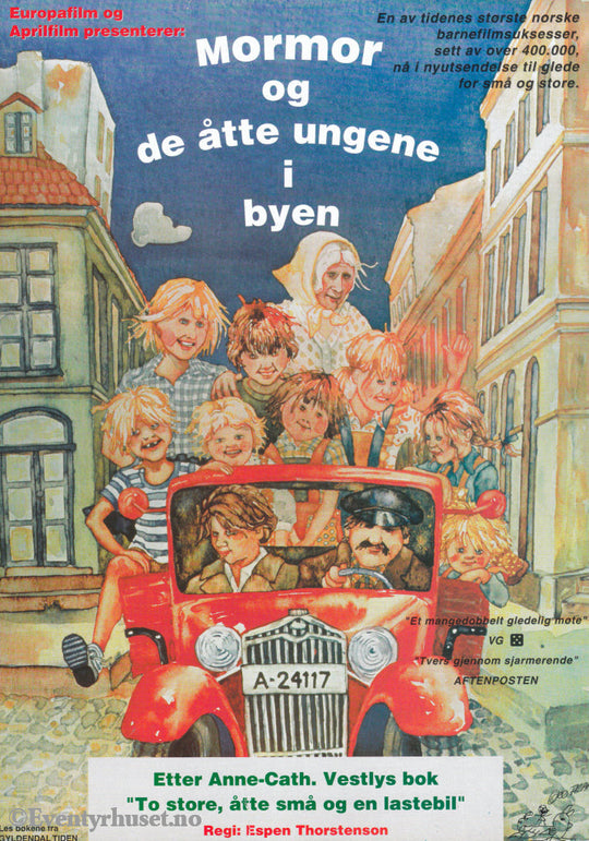 Download: Astrid Lindgren´s Mormor Og De Åtte Ungene I Byen. Unik Brosjyre På 2 Sider Med Norsk