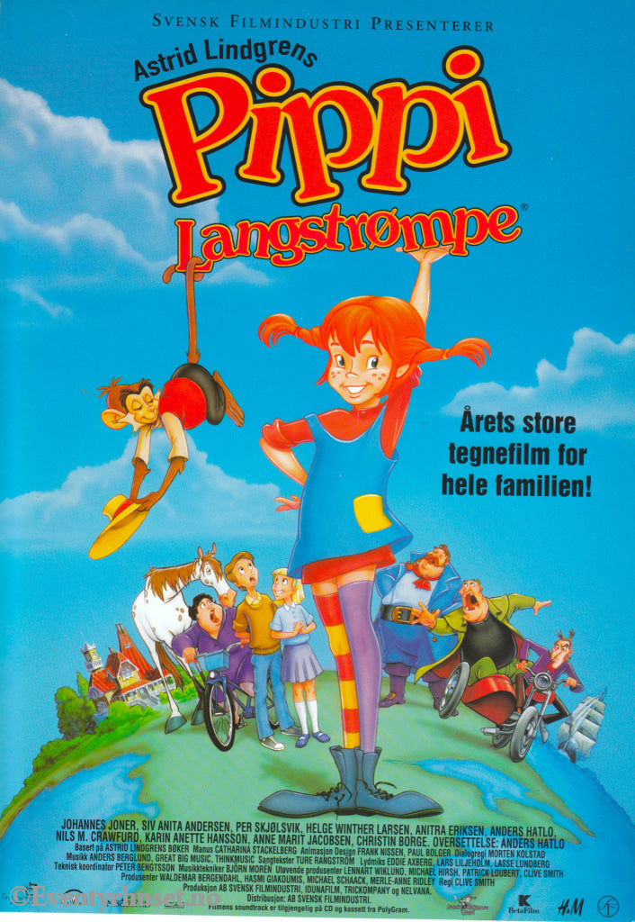 Download: Astrid Lindgren´s Pippi Langstrømpe. Unik Brosjyre På 4 Sider Med Norsk Tekst