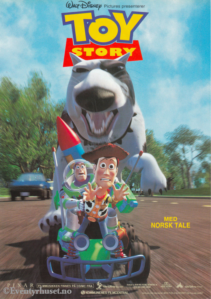 Download: Disney´s Toy Story. Unik Brosjyre På 4 Sider Med Norsk Tekst (Vaskeseddel). Digital Fil I