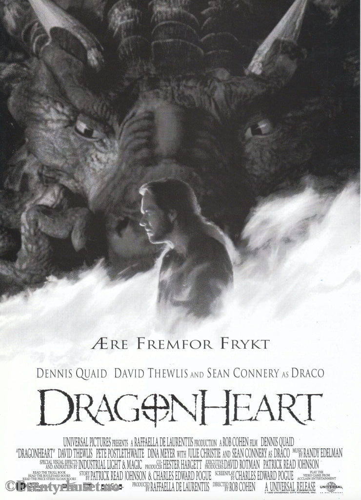 Download: Dragonheart. Unik Brosjyre På 2 Sider Med Norsk Tekst (Vaskeseddel). Digital Fil I