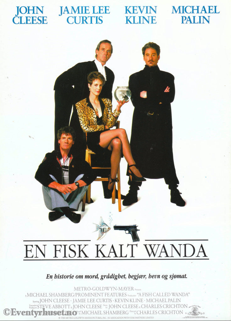 Download: En Fisk Kalt Wanda. Unik Brosjyre På 2 Sider Med Norsk Tekst (Vaskeseddel). Digital Fil I