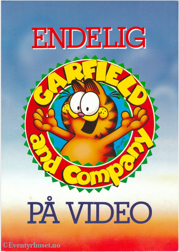 Download: Garfield And Company. Unik Brosjyre På 4 Sider Med Norsk Tekst (Vaskeseddel). Digital Fil