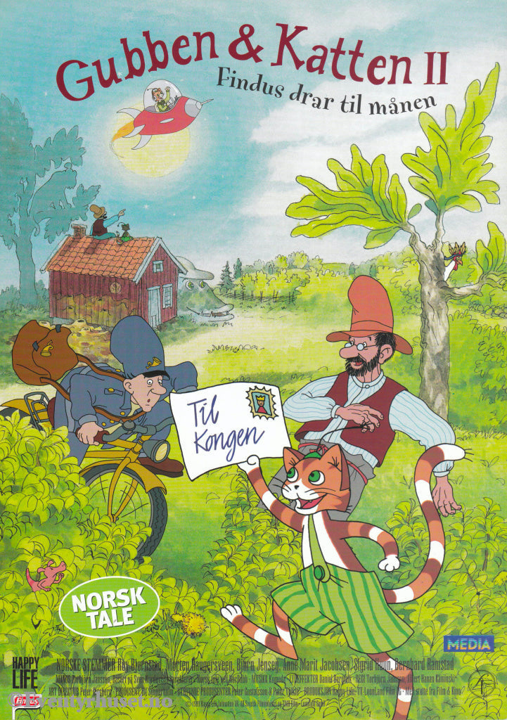 Download: Gubben Og Katten Ii - Findus Drar Til Månen. Unik Brosjyre På 2 Sider Med Norsk Tekst