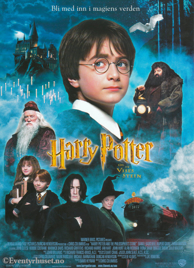 Download: Harry Potter Og De Vises Stein. Unik Brosjyre På 2 Sider Med Norsk Tekst (Vaskeseddel).