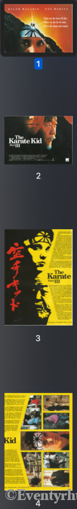 Download: Karate Kid Iii. Unik Brosjyre På 4 Sider Med Norsk Tekst (Vaskeseddel). Digital Fil I