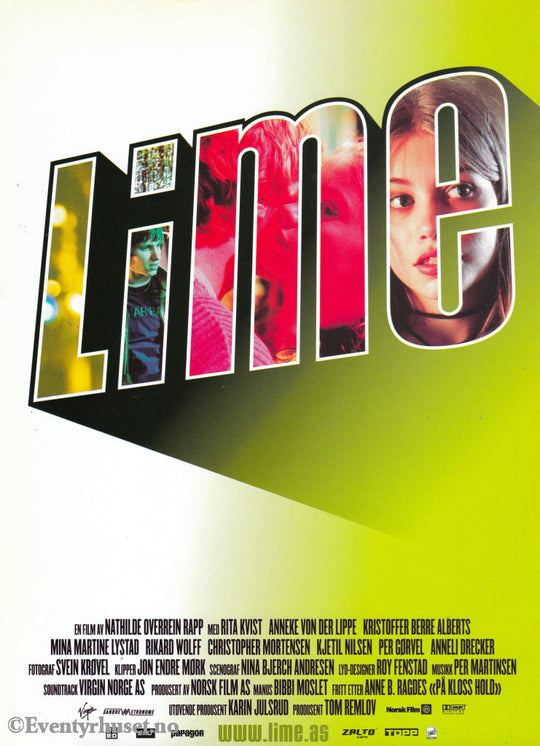 Download: Lime. Unik Brosjyre På 2 Sider Med Norsk Tekst (Vaskeseddel). Digital Fil I Pdf-Format.
