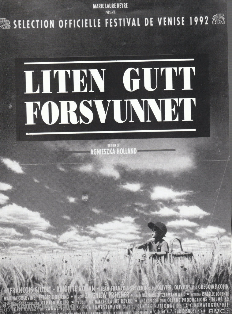 Download: Liten Gutt Forsvunnet. Unik Brosjyre På 2 Sider Med Norsk Tekst (Vaskeseddel). Digital Fil