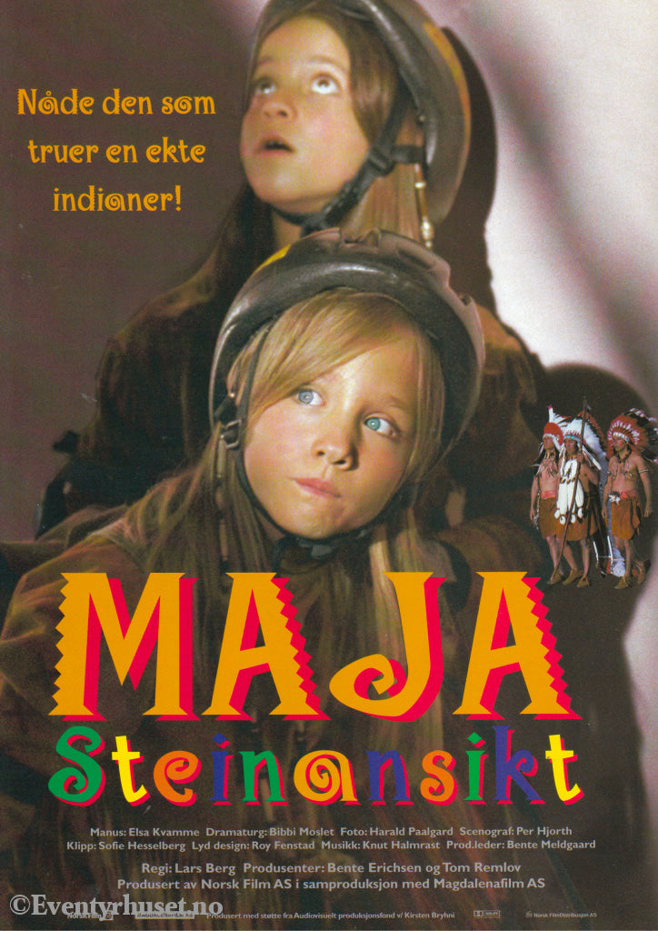Download: Maja Steinansikt. Unik Brosjyre På 2 Sider Med Norsk Tekst (Vaskeseddel). Digital Fil I