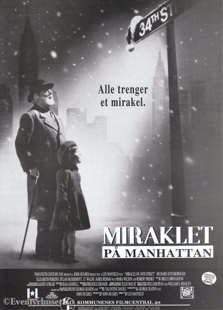 Download: Mirakelet På Manhattan. Unik Brosjyre 4 Sider Med Norsk Tekst (Vaskeseddel). Digital Fil I